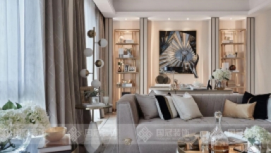 中鐵置業(yè)濟(jì)南中鐵洋房樣板房（倫敦輕奢）—國冠裝飾